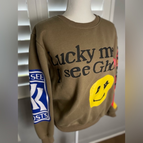 Camp Flog Gnaw Sweatshirt Adult L Lucky Me I See Ghosts Kid Cudi Nov 11 Kanye - Picture 6 of 16